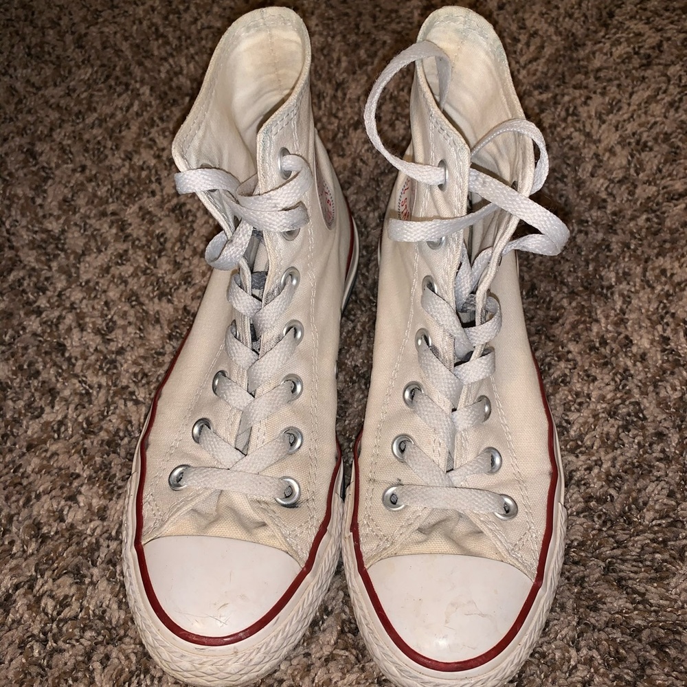 White Hi-Top Converse